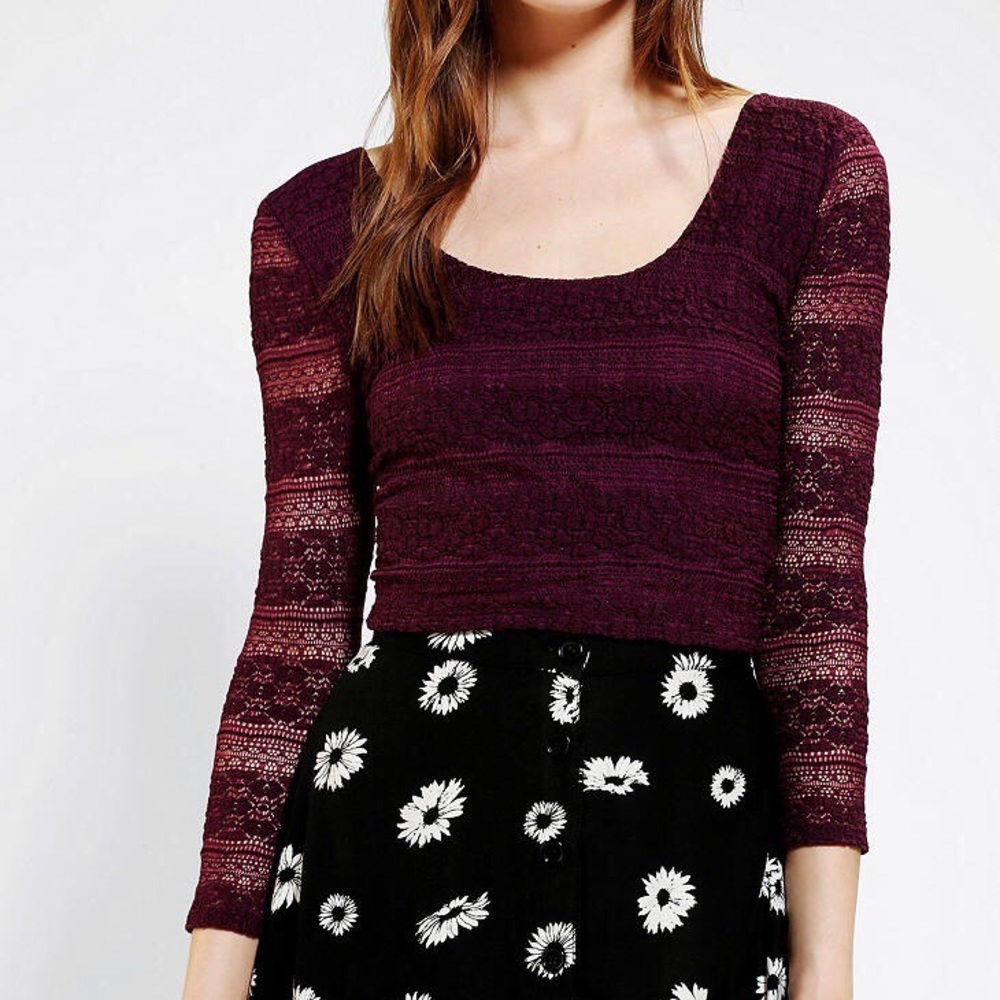 Pins & Needles (Urban Outfitters) Lace Crop Top